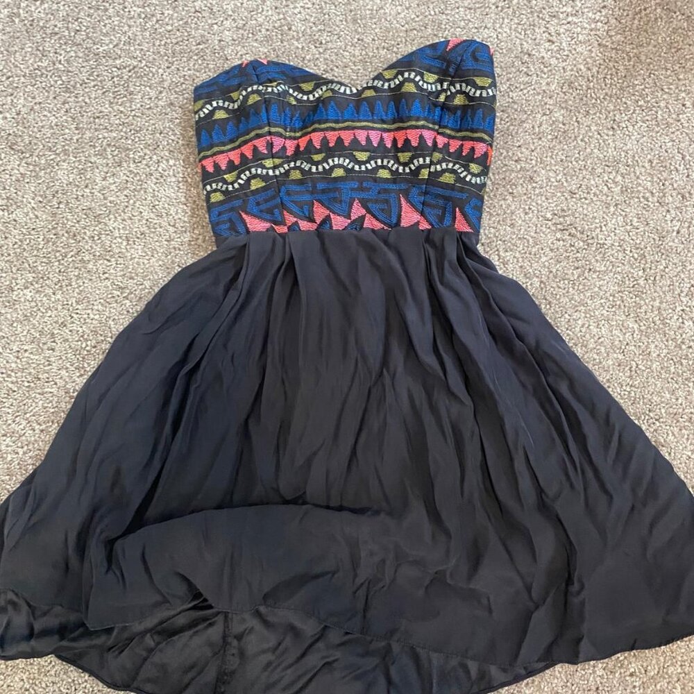 Strapless casual dress